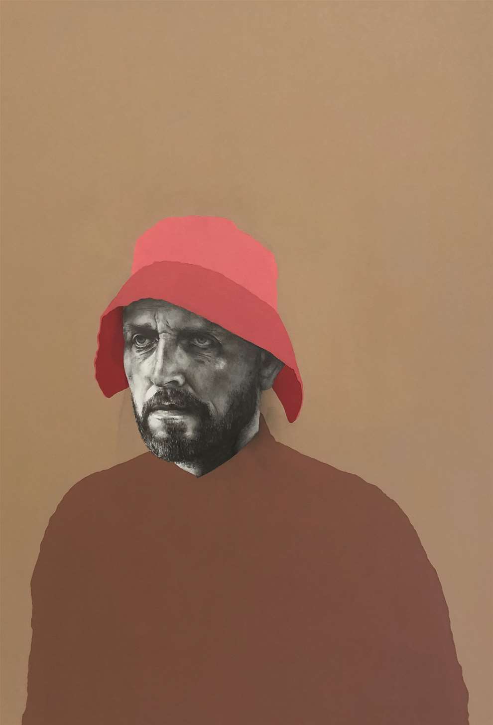 Patrick  Morales-Lee, Pencil and charcoal self portrait illustration of Patrick Morales-Lee.